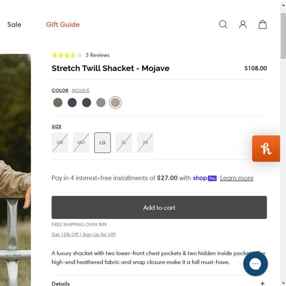 NWT - Southern Shirt Shacket - Size XL - Picture 6 of 7